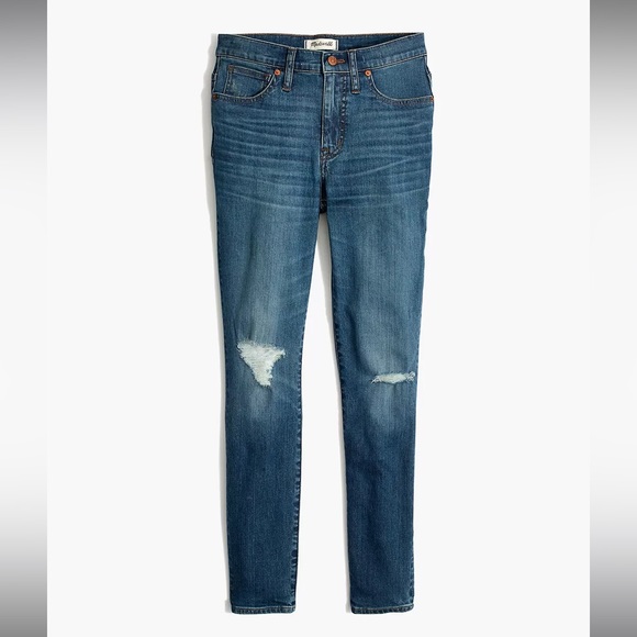 Madewell 9" Mid-Rise Skinny Crop Jeans in Delmar Wash K7517 - Picture 5 of 12